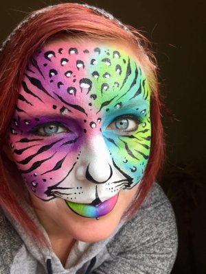 Rainbow Tiger Facepaint